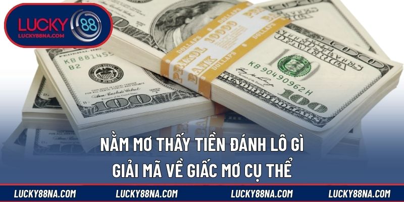 Nằm mơ thấy tiền đánh lô gì