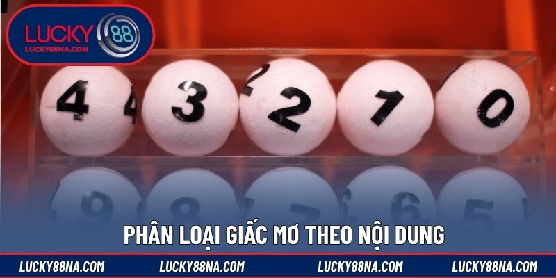 Phân loại giấc mơ theo nội dung
